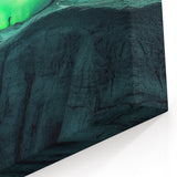 Cave Photography Prints - Northern Lights Above Arctic Chasm Wall Art