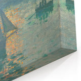 Sunset on the Seine: Claude Monet's Impressionist Wall Art Masterpiece