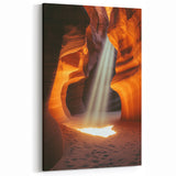 Cave Wall Art - Natural Scenic Cave Photography Prints with Sunlight Glow