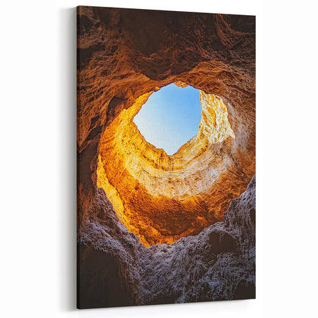 Cave Photography Prints - Stunning Natural Skylight Cave Wall Art