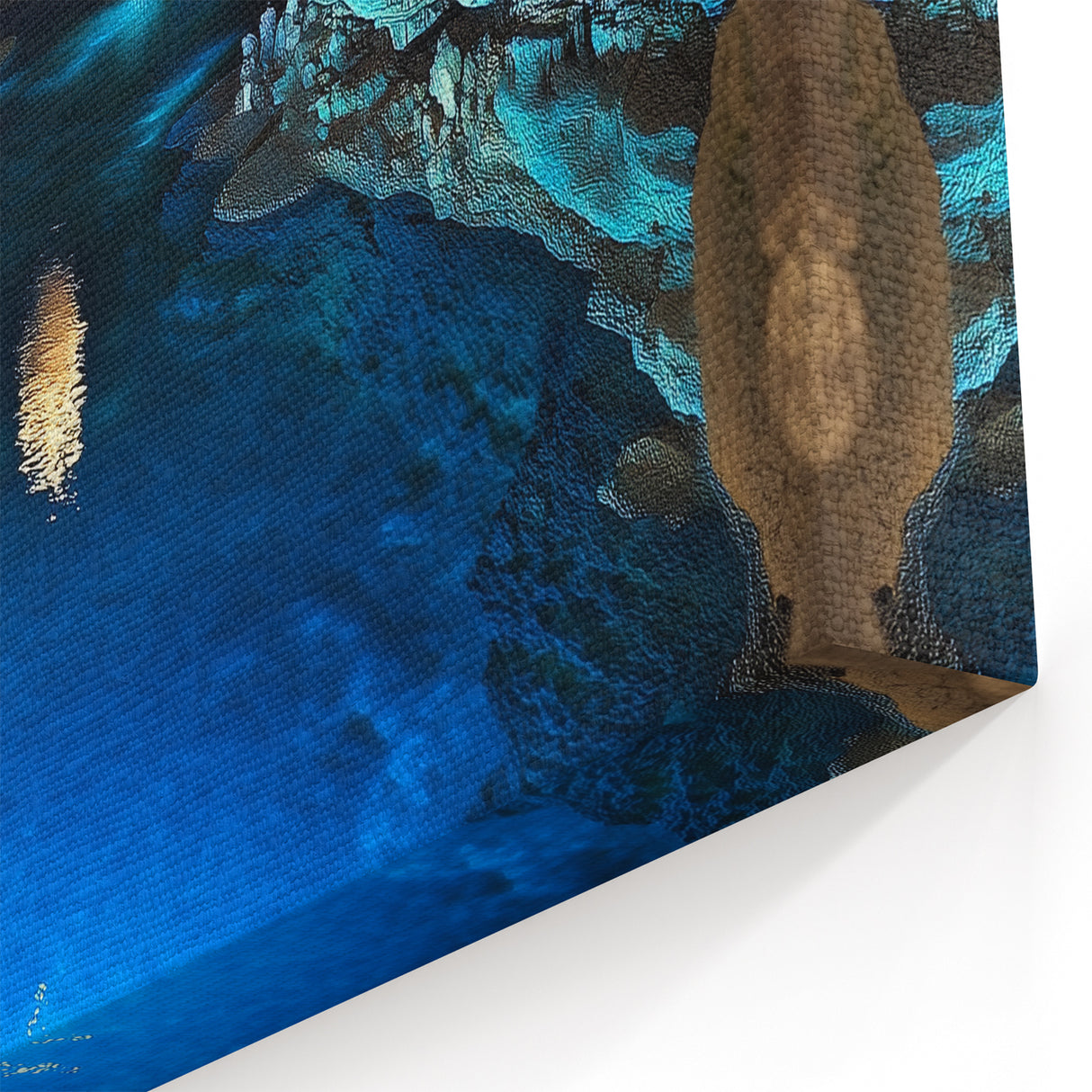 Underground Cave Photography - Scenic Water Pool Wall Art Prints