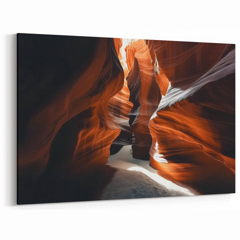 Natural Light Canyon Wall Art - Scenic Canyon Canvas Prints for Decor