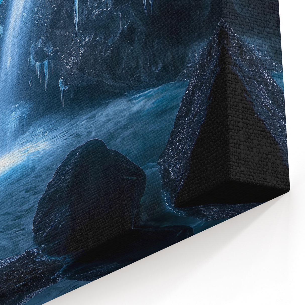 Aurora Cave Wall Art - Scenic Waterfall and Northern Lights Prints