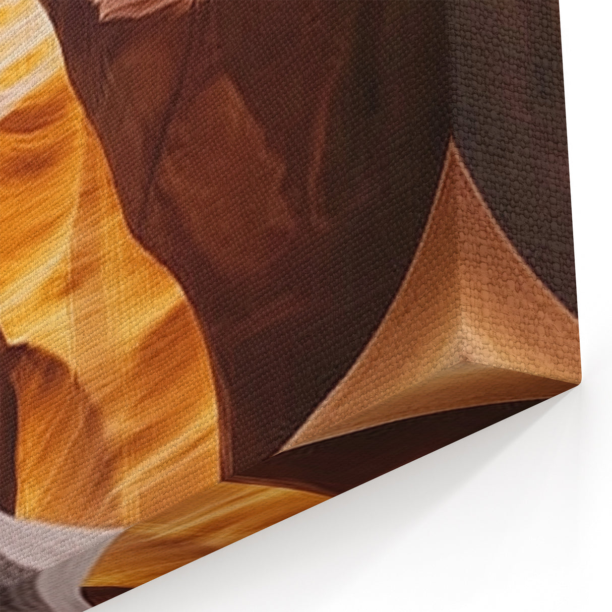 Golden Spiral Canyon Glow - Unique Abstract Sandstone Wall Art