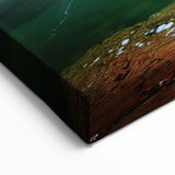 Natural Cave Wall Art - Scenic Waterfall and Green Pool Photography Prints