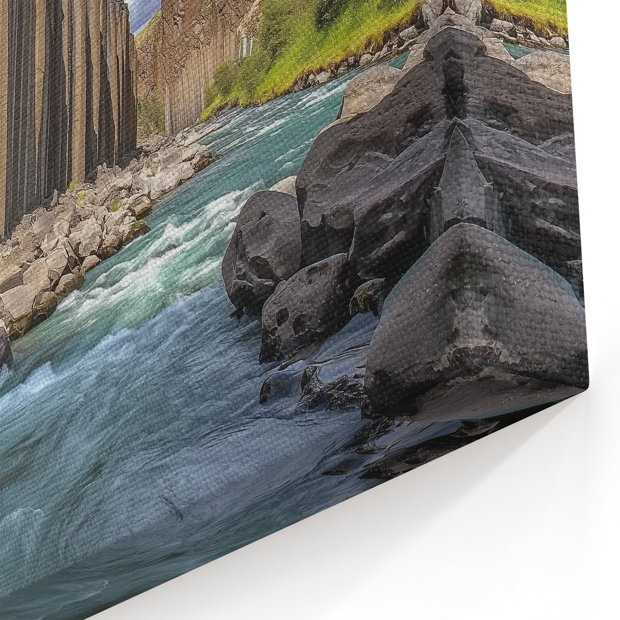 Basalt Canyon River - Stunning Natural Landscape Wall Art