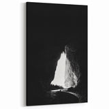 Black and White Cave Wall Art - Dramatic Monochrome Photography Prints