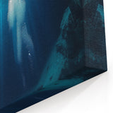 Underwater Cave Wall Art - Scenic Divers and Light Rays Photography