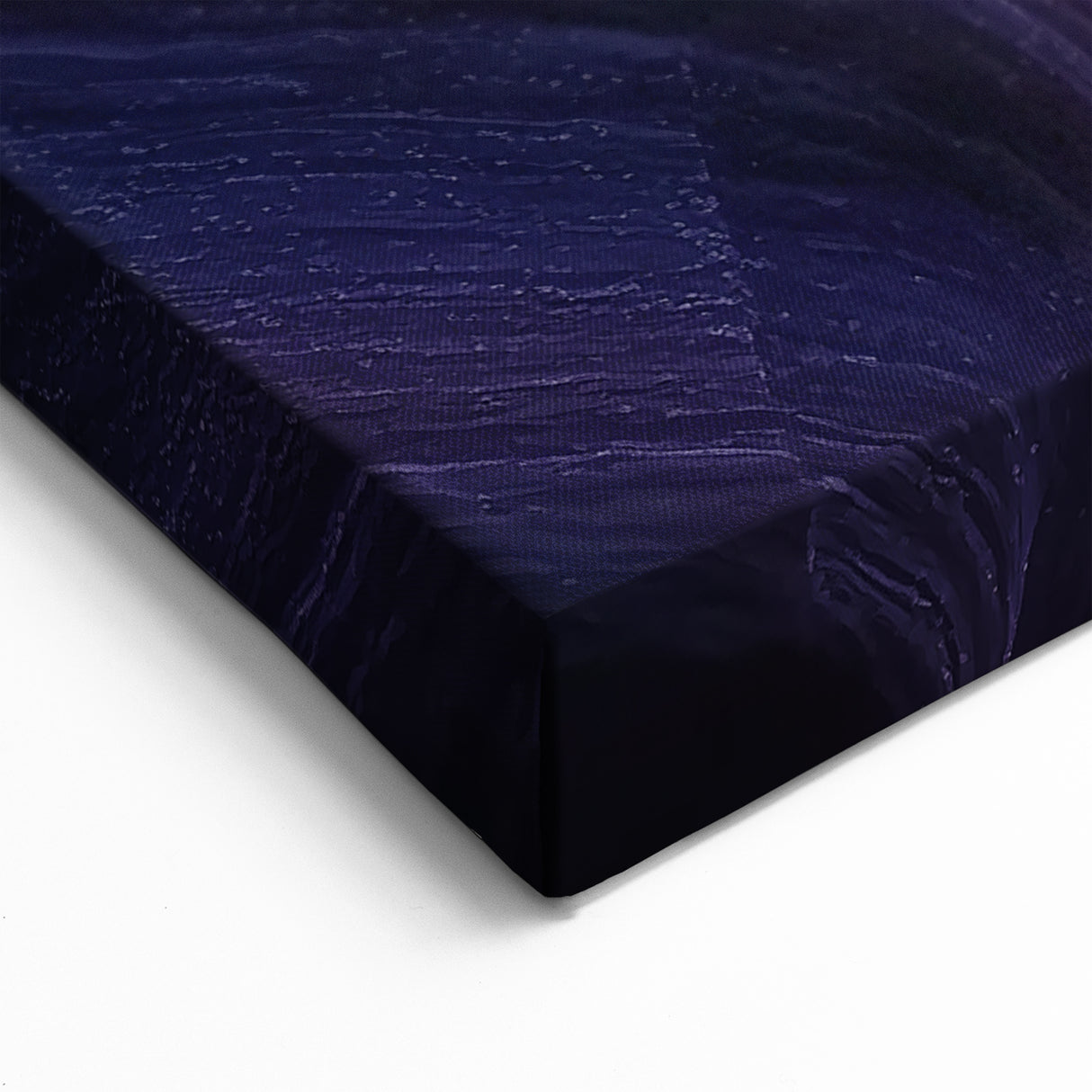 Vibrant Purple and Gold Canyon - Abstract Desert Wall Art