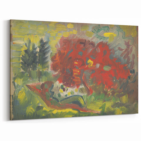 Expressionist Art - Reclining Nude in a Garden