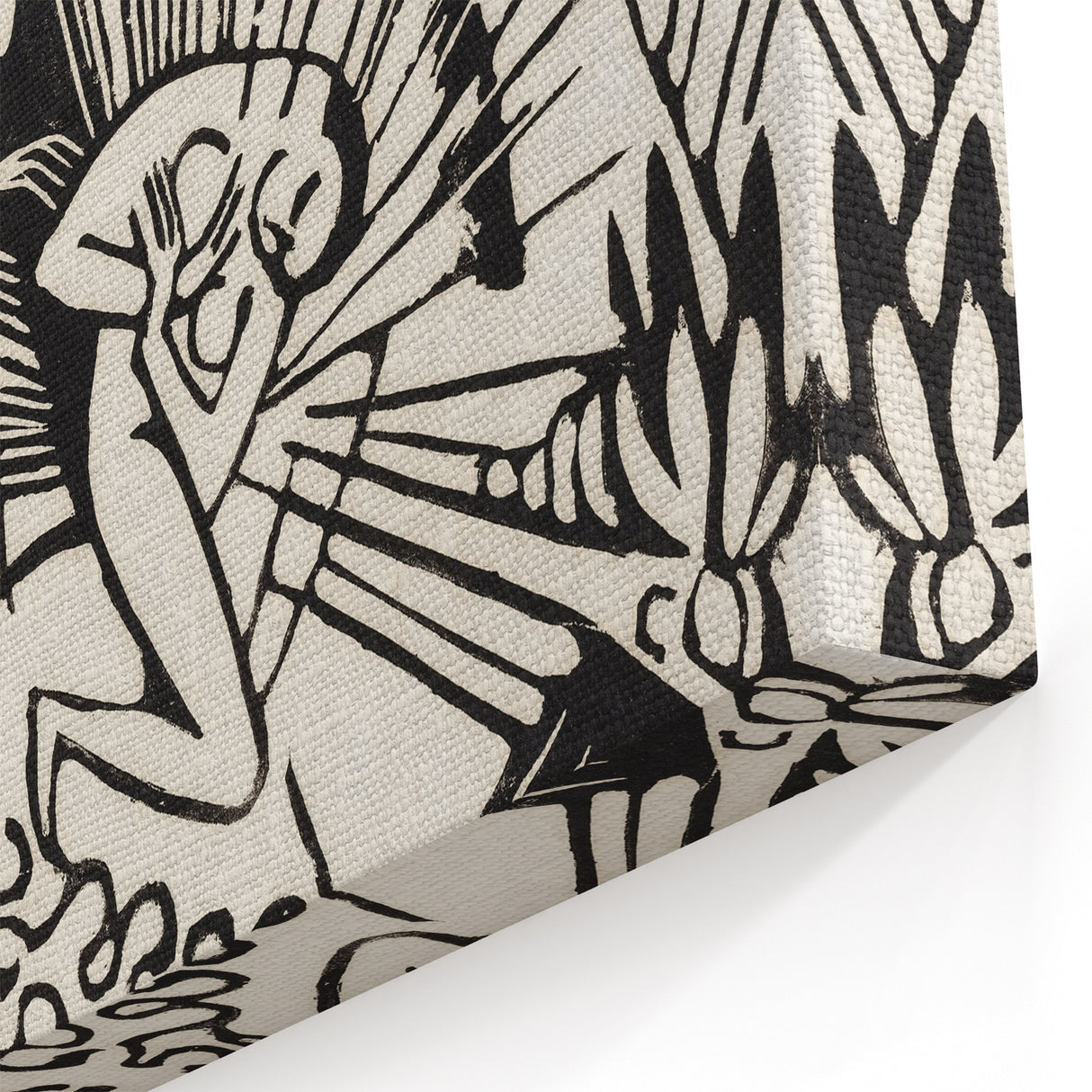 Modern Expressionism Wall Art | Abstract Black and White Print