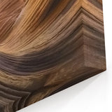 Golden Hour Canyon Pathway - Abstract Nature Canyon Wall Art