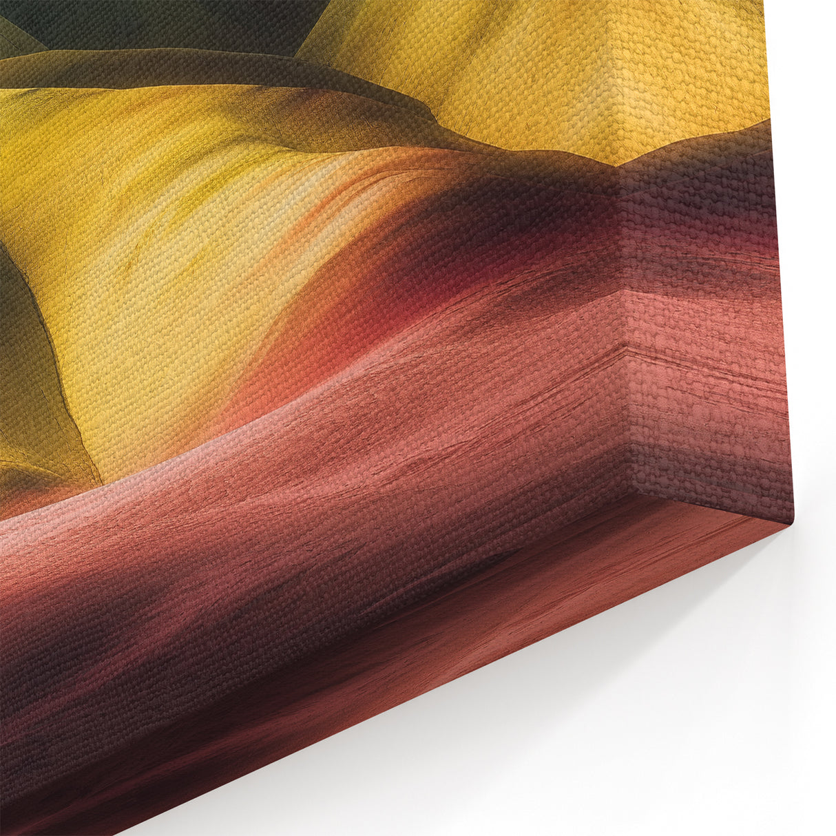 Sunlit Rolling Peaks - Abstract Canyon Art Decor