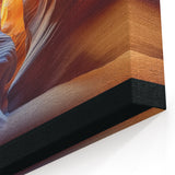 Golden Glow in Canyon - Nature's Sculptural Wall Art