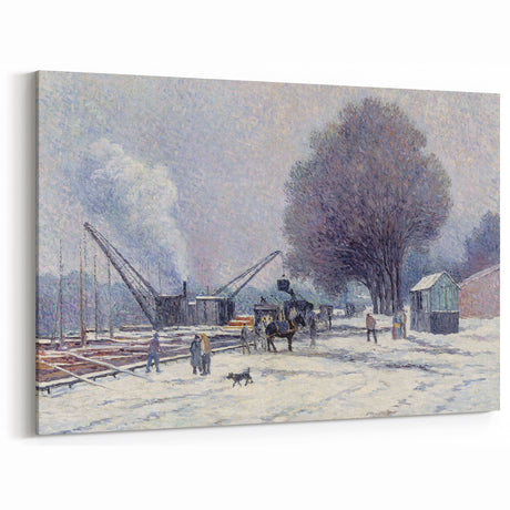 The Boulogne Embankment: Maximilien Luce's Winter Impressionist Art