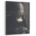 Impressionist Portrait Art - Seurat's "The Artist's Mother Embroidering