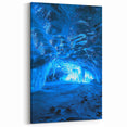 Scenic Cave Art - Vibrant Blue Ice Cavern