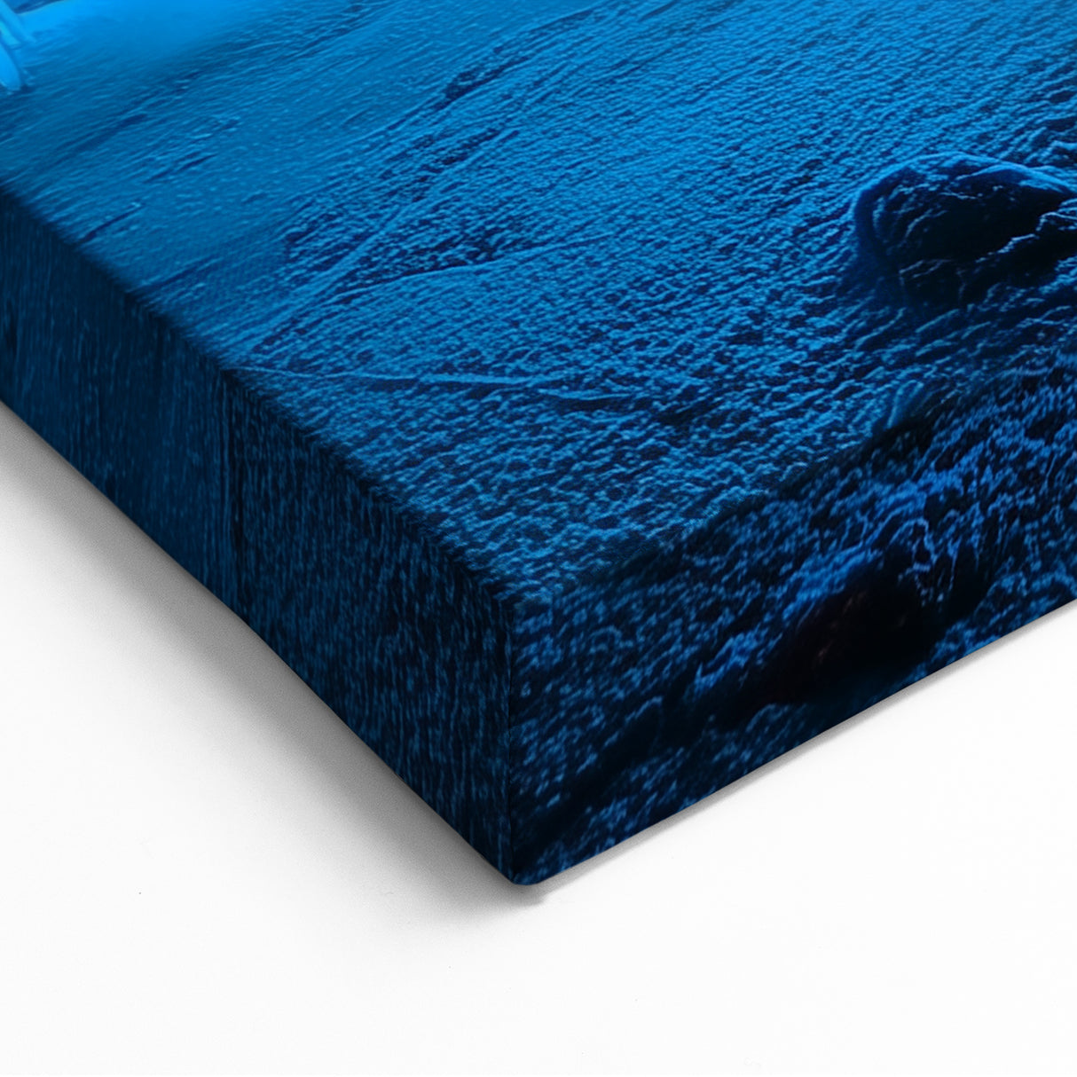 Scenic Cave Art - Vibrant Blue Ice Cavern