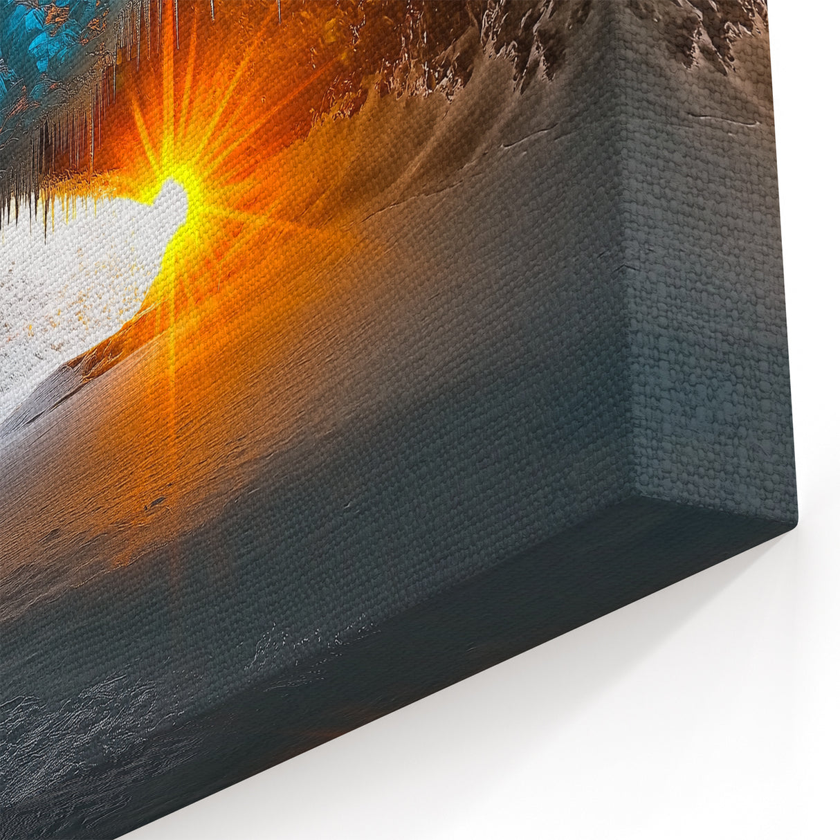 Cave Wall Art - Ice Cavern Sunrise Glow