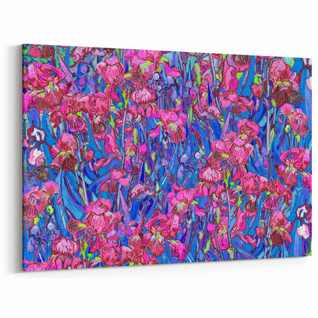 Van Gogh Canvas Prints - Irises in Bloom Impressionist Wall Art