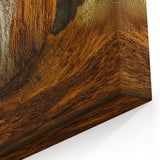 Golden Stalactite Chamber - Scenic Cave Wall Art for Unique Decor