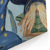 Van Gogh Art Prints - Portrait of Joseph Roulin in Navy and Gold
