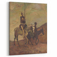 Modern Wall Art - Don Quixote & Sancho Panza | Abstract Rider Print