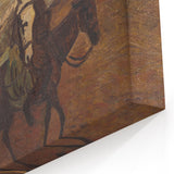 Modern Wall Art - Don Quixote & Sancho Panza | Abstract Rider Print