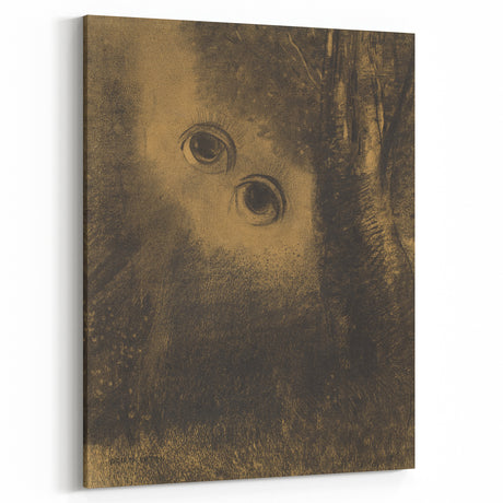 Modern Wall Art - Eyes in the Forest | Abstract Surrealist Print