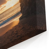 Cave Photography Prints - Golden Sunset Through Coastal Cave Art