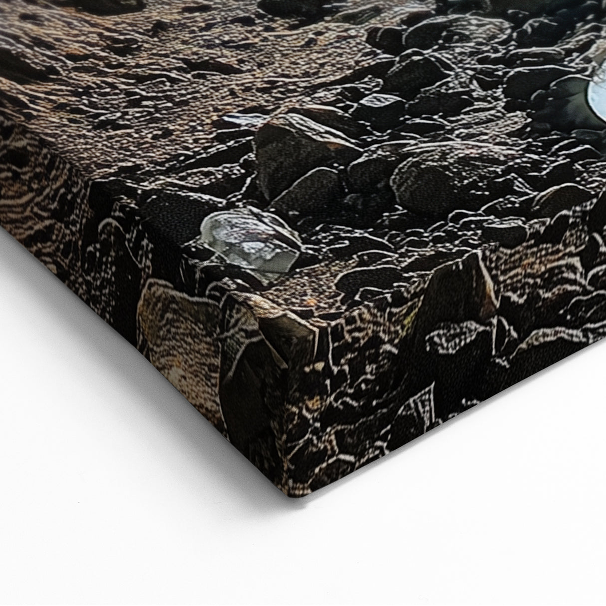 Cave Wall Art - Mystical Cave with Glowing Crystal Formations