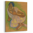 Modern Wall Art - Crouching Tahitian Woman | Paul Gauguin Masterpiece