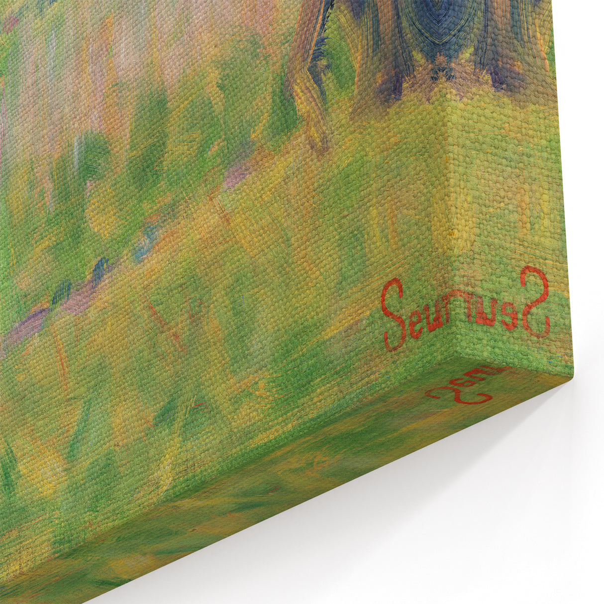 Modern Wall Art - Abstract Landscape with Figures in Pastel Hues