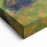 Modern Wall Art - Abstract Landscape with Figures in Pastel Hues
