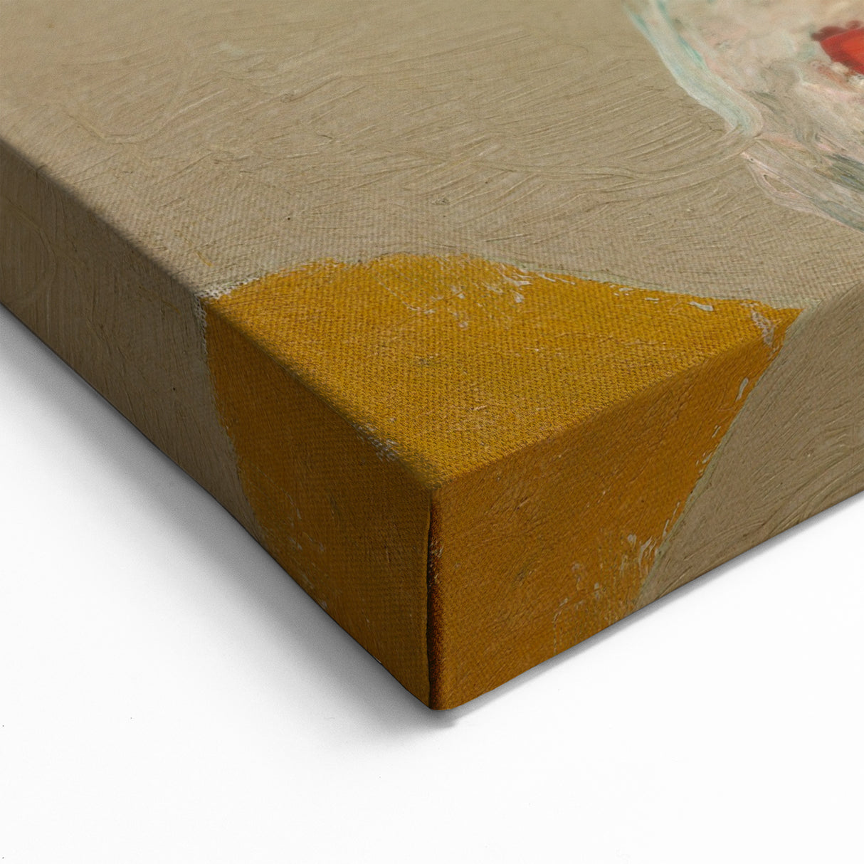 Modern Wall Art - The Yellow Curtain with Abstract Details