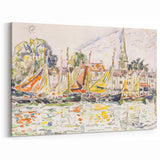 Modern Wall Art - Vibrant Fishing Boats at Le Pouliguen