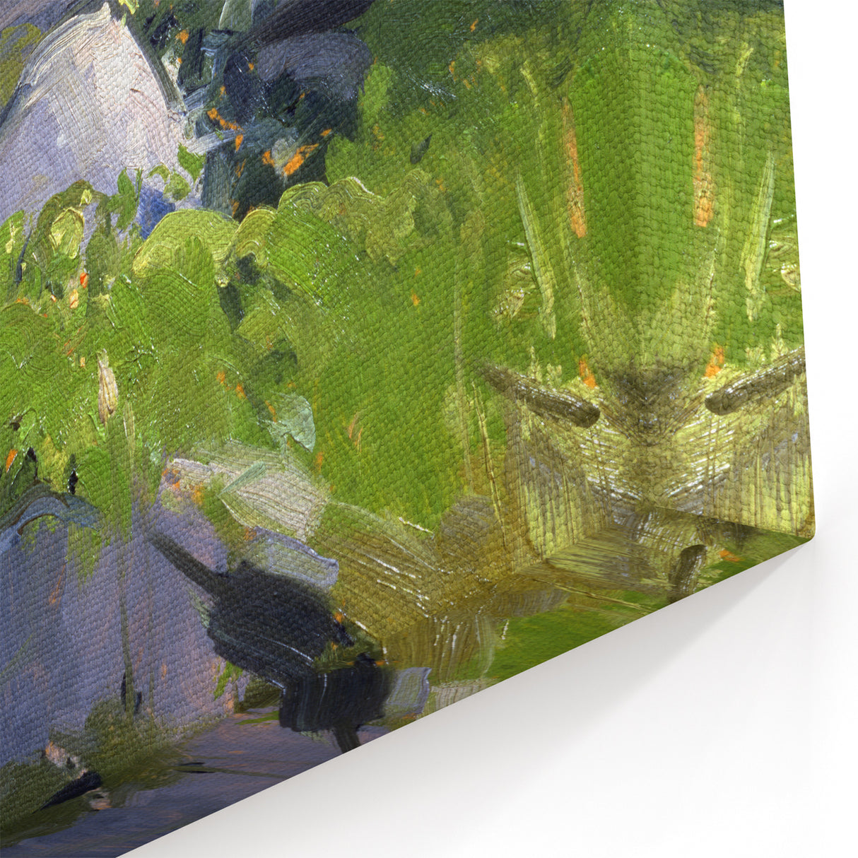 Modern Wall Art - Coastal Landscape with Lush Greenery