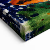 Modern Wall Art - Vibrant Abstract Landscape with Blue Trees