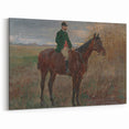 Modern Wall Art - Rider and Horse in a Tranquil Landscape