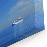 Cliffs Acrylic Glass Art - Coastal Fortress and Ocean View