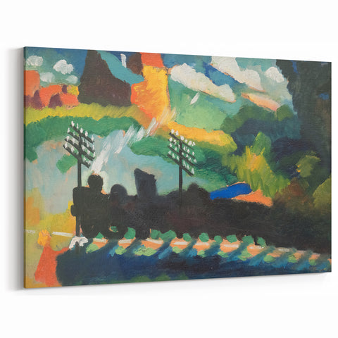 Modern Wall Art – Abstract Modern Railroad at Murnau