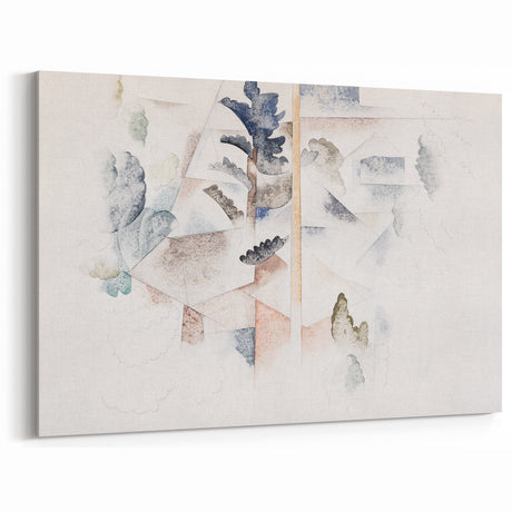 Modern Wall Art – Abstract Bermuda Trees and Architecture