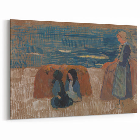 Modern Wall Art – Breton Women by the Sea