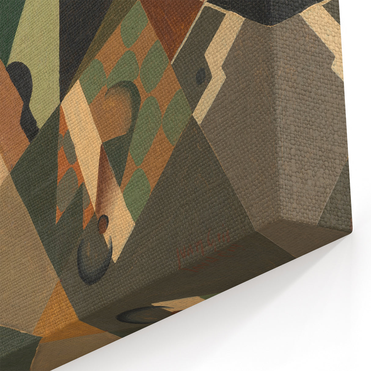 Modern Wall Art – Abstract Glass and Checkerboard by Juan Gris