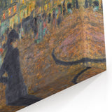 Place Pigalle at Night" by Pierre Bonnard - Illuminated Cityscape