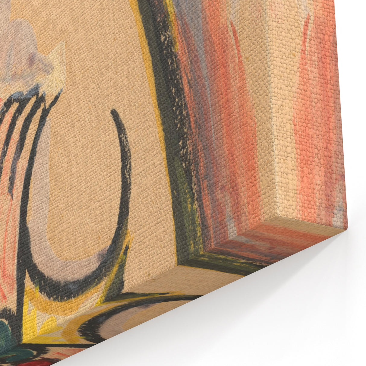 Modern Wall Art - Girl with a Basket of Flowers Print