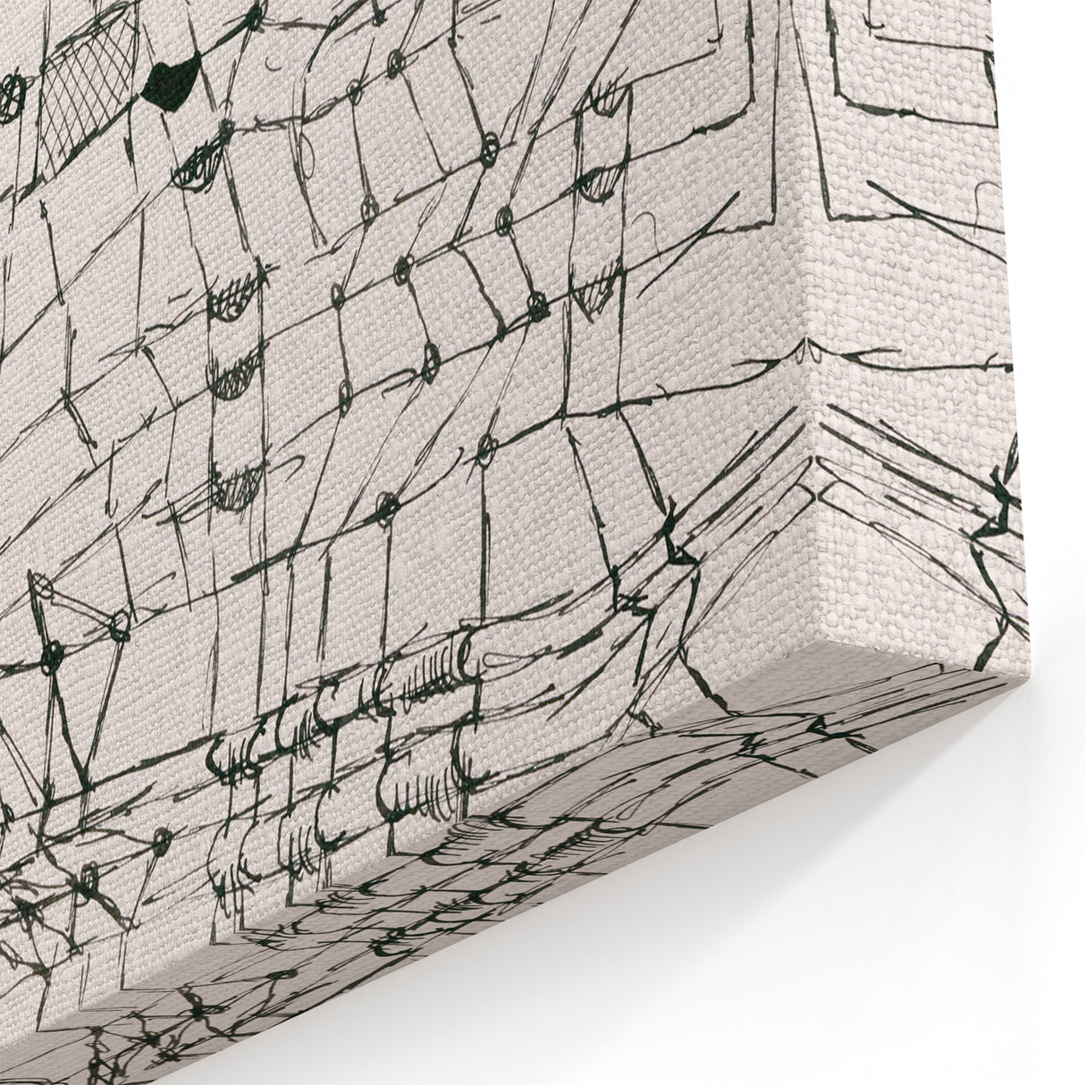 Modern Wall Art - Paul Klee’s Knotted Net Drawing Print