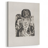 Modern Wall Art - Max Beckmann’s Self-Portrait in Bowler Hat Print