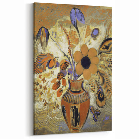 Modern Wall Art - Odilon Redon’s Etruscan Vase with Flowers Print