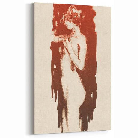 Modern Wall Art - Huib Luns’ Staande naakte vrouw Print